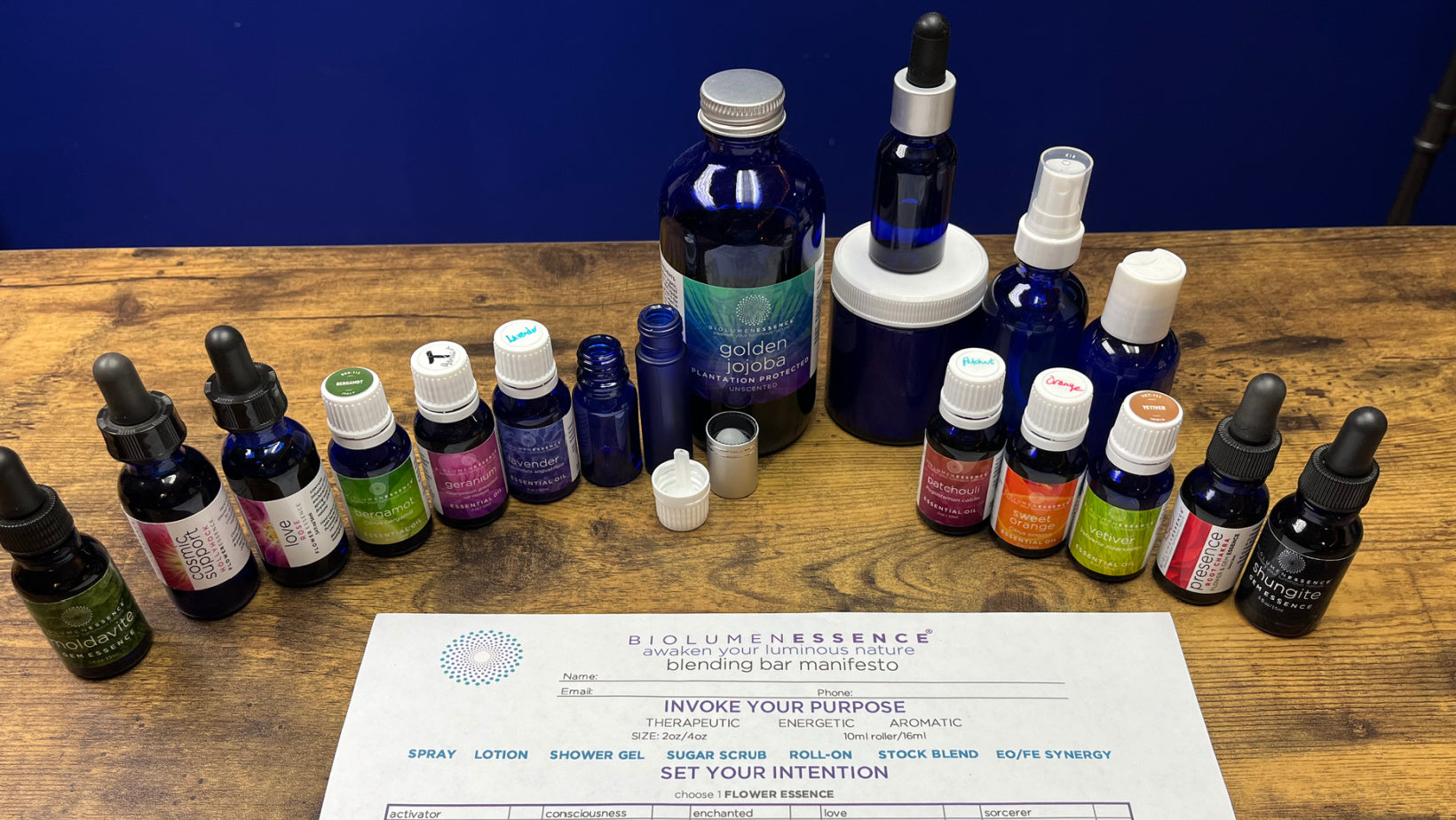 custom aromatherapy blends at the blending bar