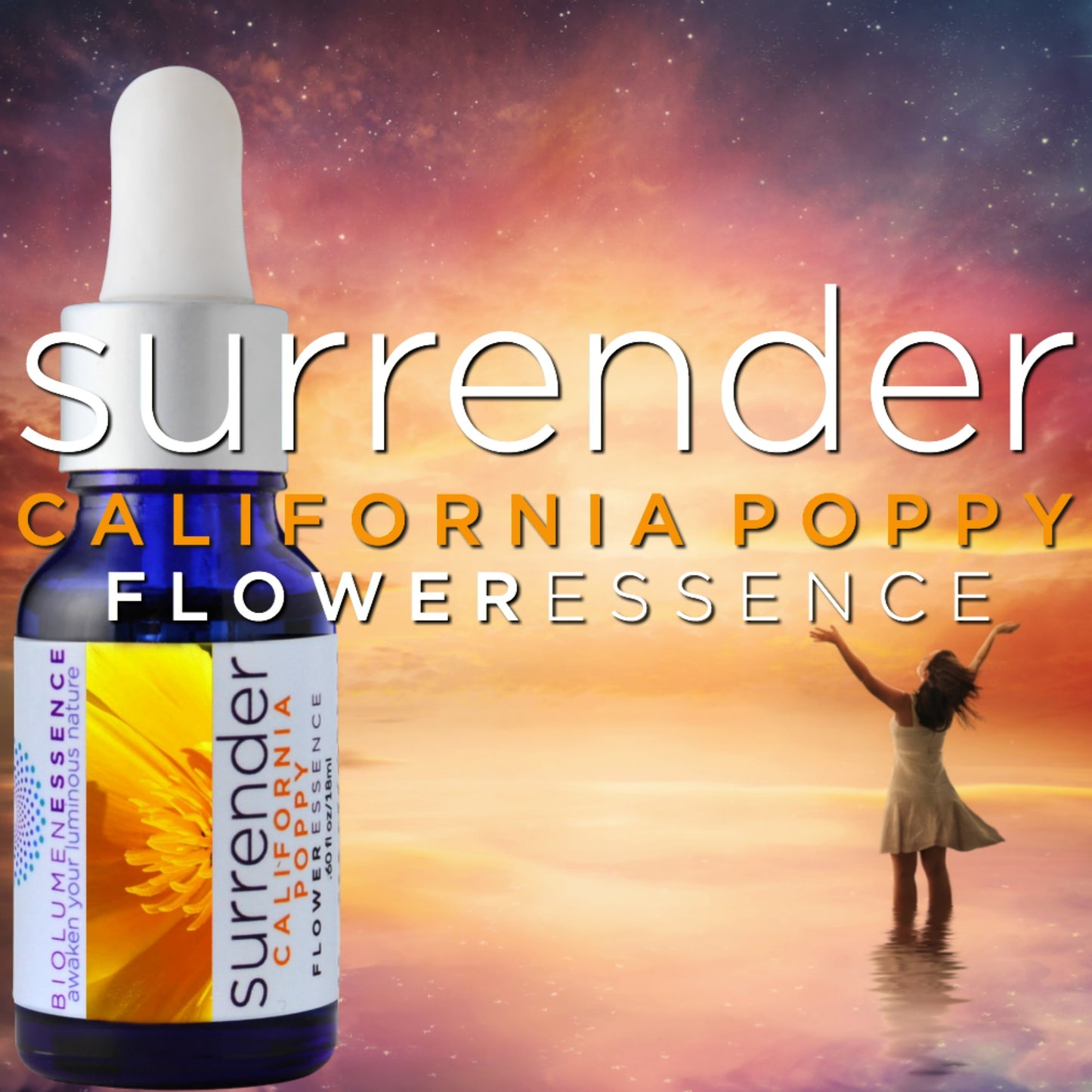 SURRENDER California Poppy Flower Essence